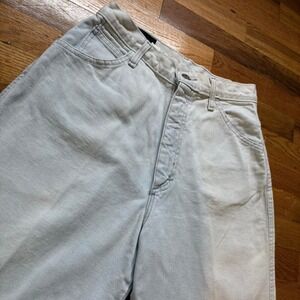 Vintage Café La Vie Light Wash Denim Shorts High Rise Raw Hem USA Made Size 9/10